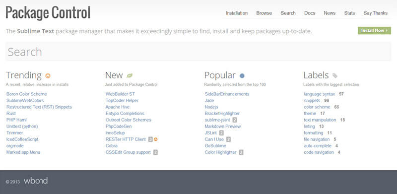 Package Control - Sublime Text 2